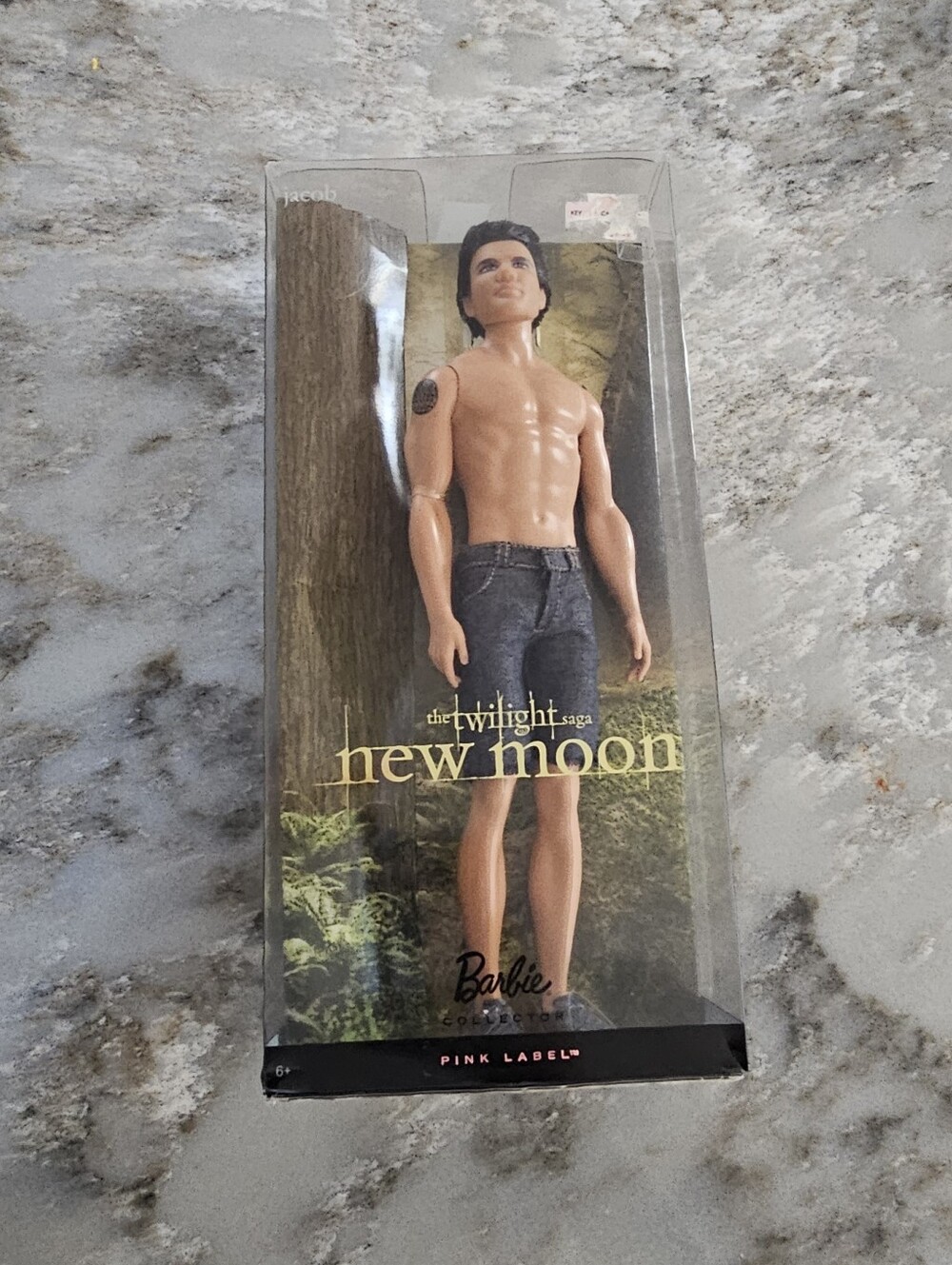 Mattel Barbie Collector Twilight Saga New Moon Jacob Black Doll Pink Label NIB